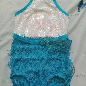 Sparkling Blue Mermaid Costume for Kids